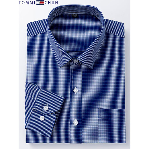 Tommy Jeans Tommy Long Sleeve Shirt Herren Frühlings- und Herbst-New Fashion Career Professional Working Junior und junges Shirt 6630 XL 38 Gewicht über 115-120jin [Jin ist gleich 0,5 kg]