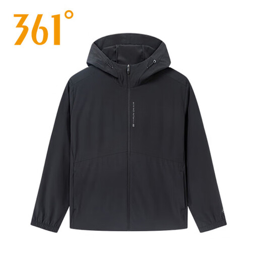 361 Мужская спортивная куртка, новинка лета 2025 года, ледяная дышащая солнцезащитная куртка с капюшоном, повседневная ветровка для бега, мужская морось, цвет M (170)