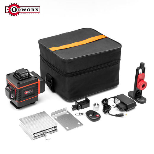 16 lignes 4d niveau laser Green Light 12 lignes 3D Ligne automatique Plafond Maulle d'autocollant Projecteur Haute précision Cross-Border Batterie verte XP3527