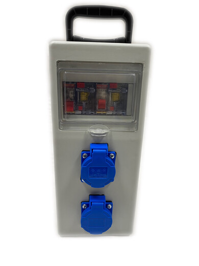 Портативная защита от падения, водонепроницаемость, перегрузка, мобильная строительная площадка, трехуровневая распределительная коробка, розетка с двойной защитой от утечек, 220 В, гарантия на одиночную утечку, пять отверстий, 10 А