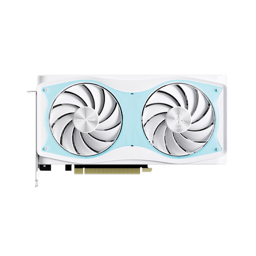 Renaissance Interest-free Optional GeForce RTX 5060 OC 8GB GDDR7 Snow Fox DLSS 4 White Graphics Card Black Myth E-Sports Design Live AI Independent Graphics Card RTX 5060 OC 8GB GDDR7