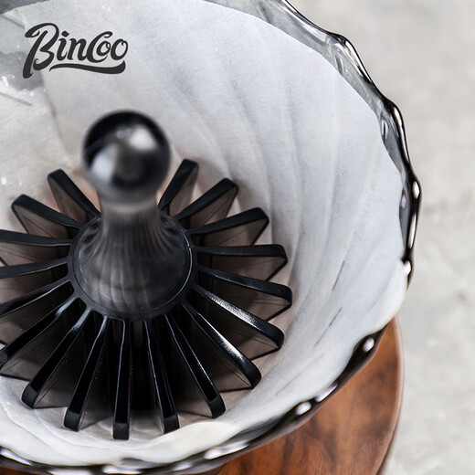 Bincoo hand-brewed coffee V60 conical origami filter cake filter uses paper press heat-resistant Tritan resin
