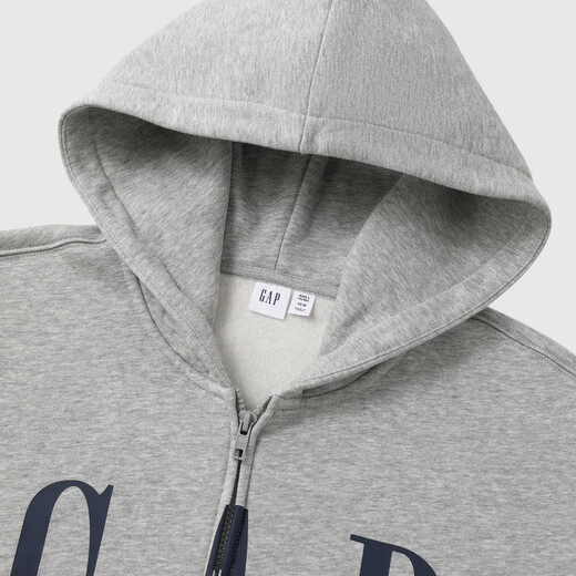 GAP Men's and Women's 2025 Autumn New Logo Printed Fleece Loose Sports Hoodie Sweatshirt 786920 Gray XL (180/100A) Asian Size GAP Men's and Women's 2025 Autumn New Logo Printed Fleece Loose Sports Hoodie Sweatshirt 786920 Gray XL (180/100A) Asian Size