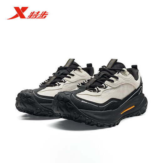 Xtep store same style Feishi 2.0v2 outdoor shoes for men 2025 autumn mountaineering cross-country sports shoes 975319170012 white sand gray/black 42