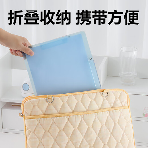 Deli A4 rotary folder report clamp side open-buckle pull rod clamp PP test paper clamp office folder student special file bag transparent insert sorting clip contract storage clamp mixed color transparent A3 [3 pieces] double short rod PP683-3