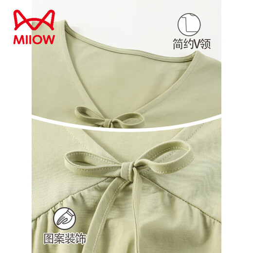 Catman Miiow High-End-Nachthemd für Frauen Sommer reines Baumwoll 7A Antibakteriell lange Hochzeit Spitze Lose Los großer Pyjama schwangere Frauen Hauskleidung CM: 677# Verbessertes reines Baumwoll 7A Antibakterielle Milbenentfernung (Empfohlen 120-140jin [Jin gleich 0,5 kg]))