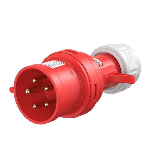 GJXBP Delixi Industrial Aviation Stecker Socket 3-Core 4-Core 5-Core 16A32A Open montiertes Docking wasserdichte explosionssichere Stecker DEP2-12532A5-CORE-Sockel rot
