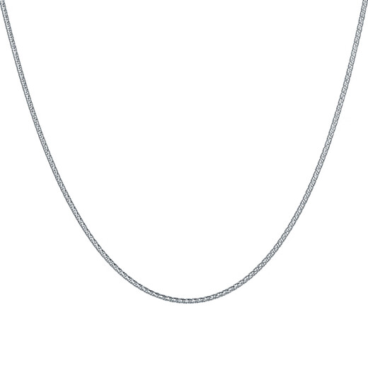Saturday Fu PT950 platinum necklace for women platinum round snake bone chain plain chain birthday gift B0521065 about 5.89g 45cm