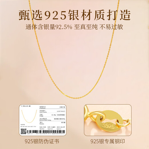 GLTEN925 silver necklace for women 2025 new plain chain gold universal cross chain birthday gift light luxury niche for girlfriend