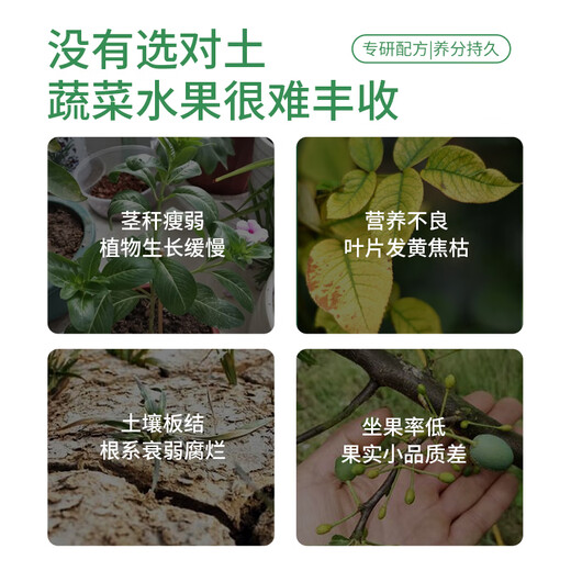 Manlife vegetable nutrient soil 50L imported planting soil flower soil vegetable soil plant organic nutrient soil potted gardening