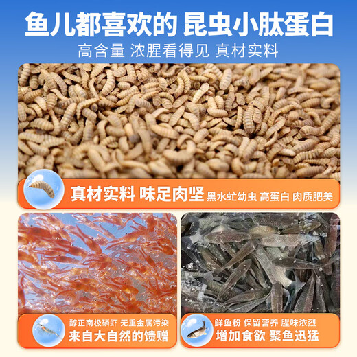 Fishing King Hellcat Insect Protein Fishing Bait Autumn and Winter fishy black soldier fly larvae bait crucian carp universal bait fishy + fragrant 2 packs in total
