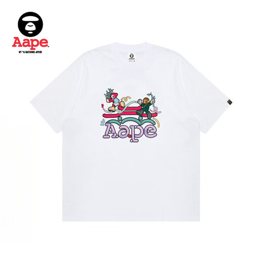 
AAPE joint Ksaner men's clothing spring and summer Chengdu city series short-sleeved T-shirt 9734XXO WHX/white M single size
