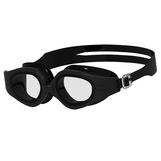 DOB泳镜定制近视远视散光高度数光学变色镜片防雾黑科技舒适游泳眼镜 曜石黑 1.56基础