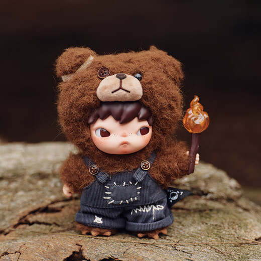 POP MART Hirono Living Wild-Fight for Joy Plush Doll Toy New Year's Day Gift Plush Doll