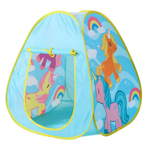 Chaosihui-Kinderzeltspielzeug Prinzessin-Raum-Spiel Haus Baby kann falten und schnell durch die Hütte treten tragbarer Kinderzelt Pink Pegasus-Poup