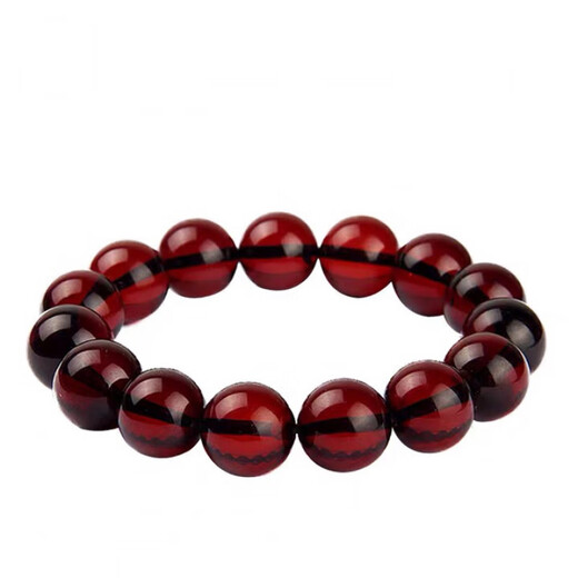Mochen MOEYCIOR first generation 7A grade natural amber blood amber bracelet blood amber round beads for men and women amber raw mineral beeswax bracelet 26mm single circle men's model