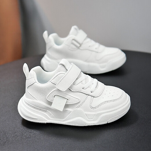 G.DUCKKIDS little yellow duck children's shoes children's white shoes single mesh boys' shoes leather face small and medium-sized children's girls' running shoes comfortable sports 6217 pink (single net) 27 inner length 17.2 foot length 16.2