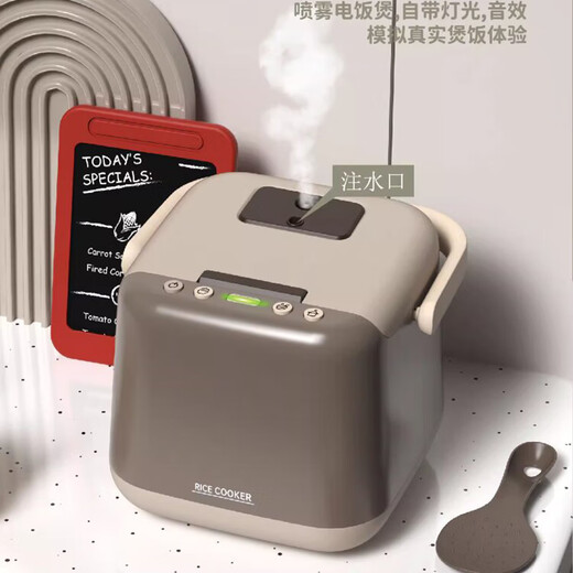 贝比谷儿童大厨房玩具过家家仿真做饭煮饭男女孩生日礼物6岁水果切切乐 93cm【88配件/抽油烟机-电饭锅】 电池版+礼盒套装六一儿童节礼物