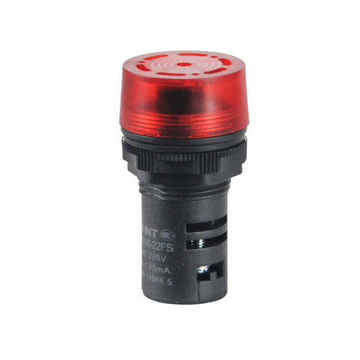 CHNT ND16-22FS buzzer alarm red 220V AC intermittent flashing sound and light aperture 22mm