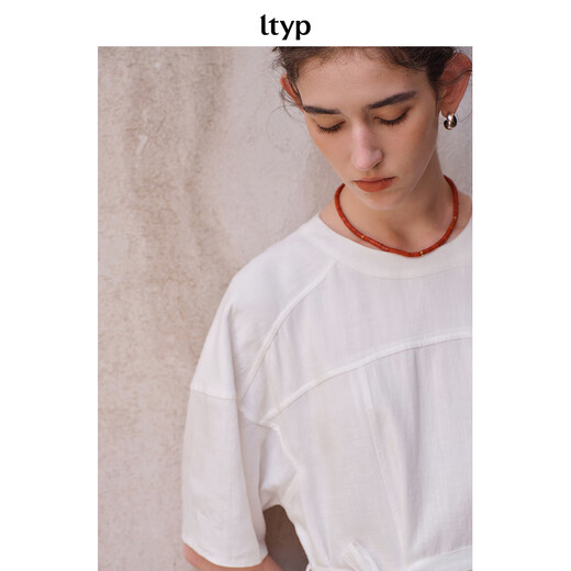 Original travel ltyp bamboo joint tinsel linen straight cut dress literary simple loose straight long skirt for women summer black plum black S