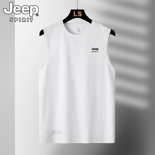 Jeep Spirit Jeep Жилет мужская летняя тонкая чистая хлопчатобумажная фитнеса.
