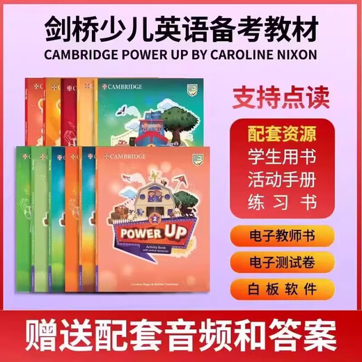 Original importiertes Cambridge Kinder Englisch Lehrbuch Power Up 1 2 3 4 5 Stufe 6 Powerup Cambridge Englisch Lehrbuch Grundschule Englisch Lehrbuch Yle Cambridge Kinder Englisch Test Cambridge Vokabular Grammatik Englisch Original Lehrbuch S123456 Lehrbuch + Übungsbuch + Elternhandbuch Geschenk Audio-