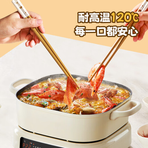 Maxcook Alloy Alloy Poorssticks Food Grade Клаппликаторы для одного человека, одна пара для специального человека, высококлассные антимолтные и анти скользкие домохозяйства MCK3525