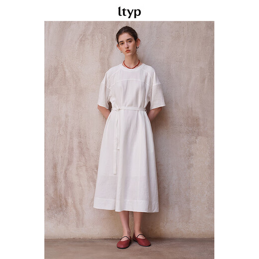 Original travel ltyp bamboo joint tinsel linen straight cut dress literary simple loose straight long skirt for women summer black plum black S