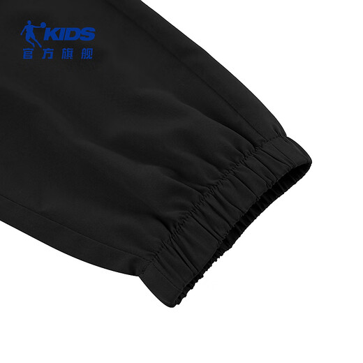 Jordan boys' sports pants children's full-code woven trousers children's trousers black 130