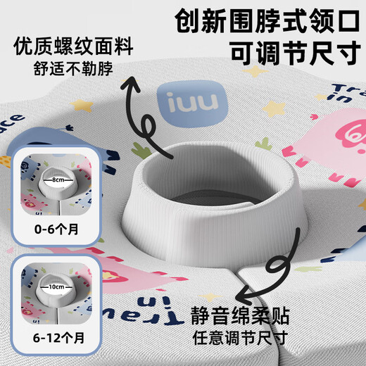 iuu baby swimming bucket without installation Children's bath bucket Foldable bath bucket Household newborn swimming pool bath bucket [No installation-transparent] Big Mac + swimming ring Maternal and infant grade fabric, wear-resistant, stable and anti-deformable