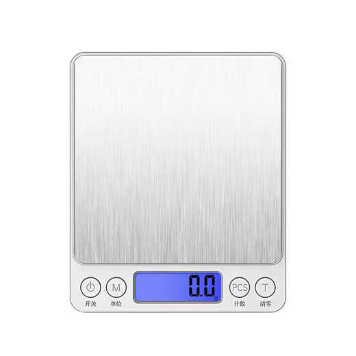 High-precision electronic scale, accurate kitchen scale, small gram scale, household 0.01g baking scale, gram scale, food scale, gold jewelry scale, traditional Chinese medicine tea scale, pharmacy special scale, battery model 3000g/0.1g + free double tray + waterproof sticker