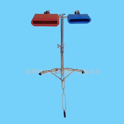 
Master Chen folk music strikes bass bangzi jazz drum plastic cowbell opera troupe wooden fish combination red and blue bangzi + small trumpet bracket + drum stick