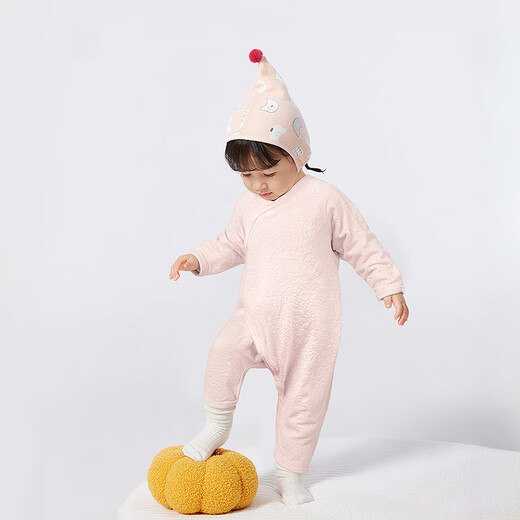 Bala Bala One baby onesie baby crawling suit 2025 new style skin-friendly, comfortable and elegant pink A61306 90cm