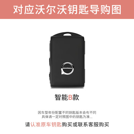 Star Helm Volvo XC60 Key Cover S90 Buckle XC40 BAG XC90 CAR S60V40V60V90 Frauen Vovo Shell B Style [Klassiker Presbyterian] Modearmband