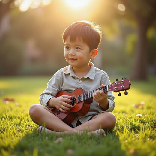 
Yamaha boys toys can play small musical instruments children's guitar ukulele children early education music performance girl gift [21 inches 54cm] 4 Xuan-Orange