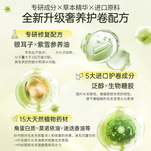 Ruyi Elastin Curly Hair Moisturizing Long-lasting Styling Anti-frizz Fluffy Essence Post-perm Care for Men and Women Long-lasting Curl Protector Elastin 600g