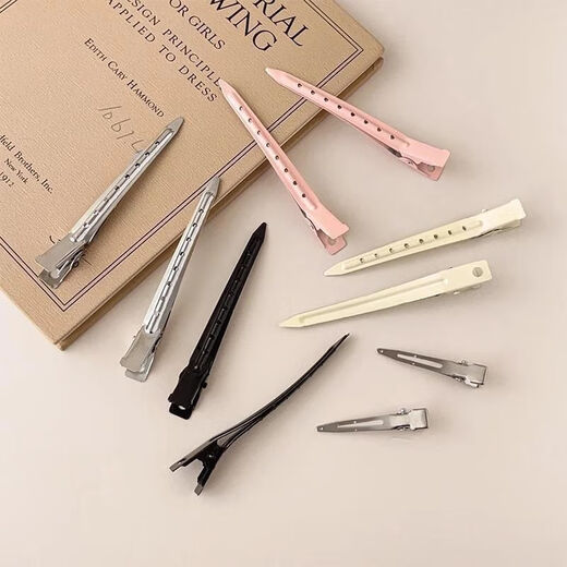 Ins simple seamless hairpin female hair root fixed fluffy hairpin makeup positioning high skull duckbill clip headwear main picture 12-piece set young lady matching 98% like