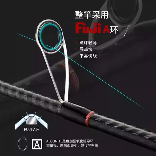 科尼新款奇迹进化五代鳜鱼鲈鱼翘嘴虫竿枪柄直柄超快调远投路亚竿 1m 【虫系】C682L枪柄两节
