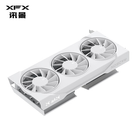 XFX (XFX) AMD RADEON RX 9060 XT Overseas Version 290 V3 16GB White Samsung Video Memory New E-Sports Game Intelligent Learning Desktop Computer Independent Graphics Card
