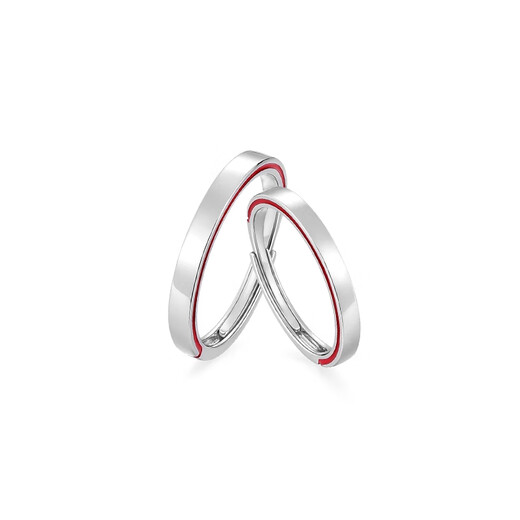 MZMZ platinum ring red line holding pt950 platinum couple ring engagement ring proposal birthday anniversary gift luxury model platinum single ring remarks male or female