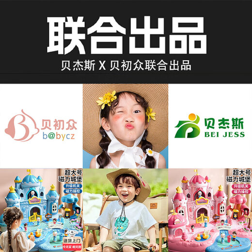 贝初众儿童玩具女孩生日礼物3-6-10岁益智小女生磁力过家家城堡朋友三四 豪华粉【4人+磁力+声光+机关】 7-14【贝杰斯联合出品】8-11-13