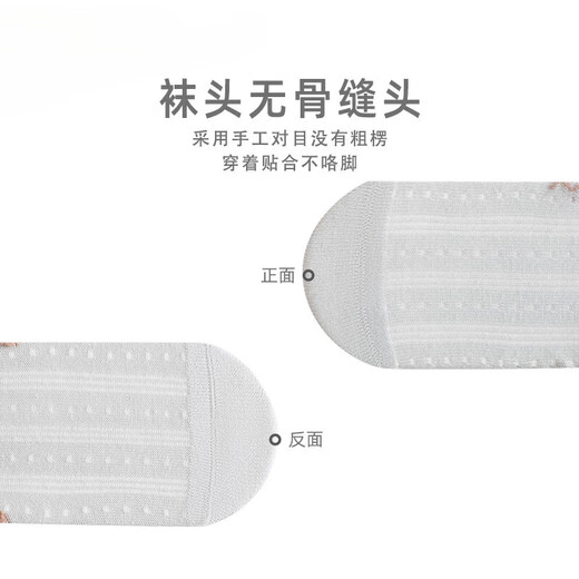 
Newborn baby socks in spring and summer mesh ultra-thin style children's mid-tube baby in summer boneless loosen cotton socks 9734 series triple pair 0-6 months XS code suitable for foot length 8-10cm