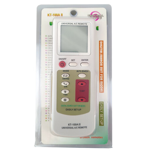 英文版空调遥控器Universal Air Conditioner Remote Control KT-3888