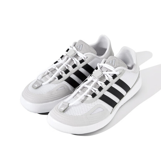 Adidas adidas Trail Schuhe Männer und Sommersommer neues Netz atmungsaktives leichtes Gewicht im Freien Casual Sports Schuhe JP6630/Weiß/Nr. 1 Schwarz/hellgrau 41