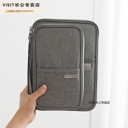 Package de stockage de documents de voyage portable pour pairs, Clip de billette multifonctionnel Case de protection des passeports