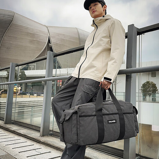 New short-distance travel bag for women lightweight hand luggage wet and dry sports gym bag for men large capacity training bag khaki