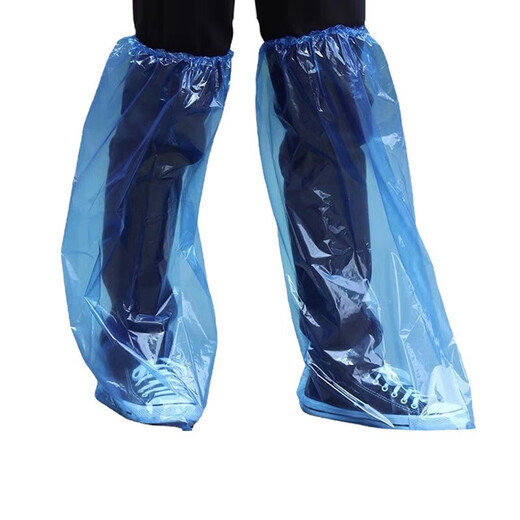 
Fishing must-have disposable shoe covers, long tube rain boots, thickened waterproof and non-slip outdoor drifting rainy day rain boot covers 1 pair, average size