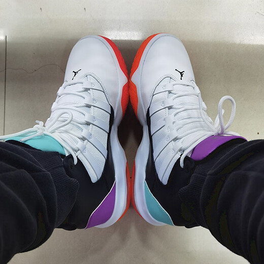 Nike (NIKE) casual shoes women's shoes new summer sports shoes Air Jordan Max Aura Xiaokang basketball shoes AQ9214-102 white mandarin duck 37.5