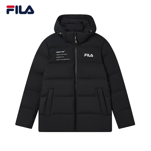 FILA official couple down jacket 2025 winter fashionable casual hooded top warm jacket for men and women