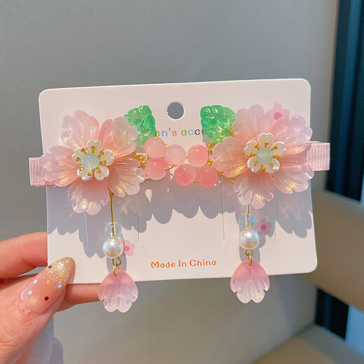 Children's ancient style hair accessories Chinese style Hanfu headwear girls' ancient costume hairpins kindergarten baby ancient tassel hairpins Shudai